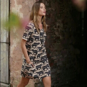 Maeve • Zola Bear Print Shift Dress